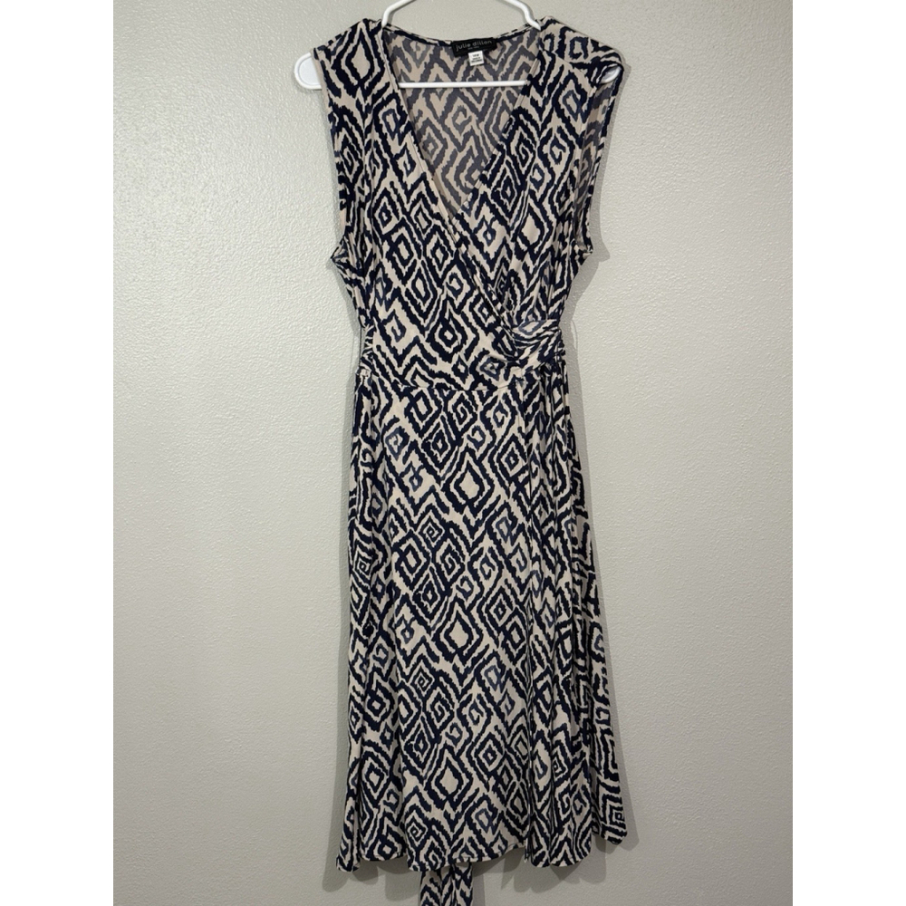 Julie Dillon New York Sophi Faux Wrap Dress Size 14W Basic Workwear Classic